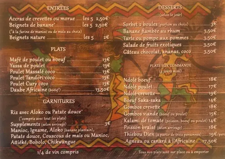 Menu_Restaurant La Sanaga_Issoire_image_2