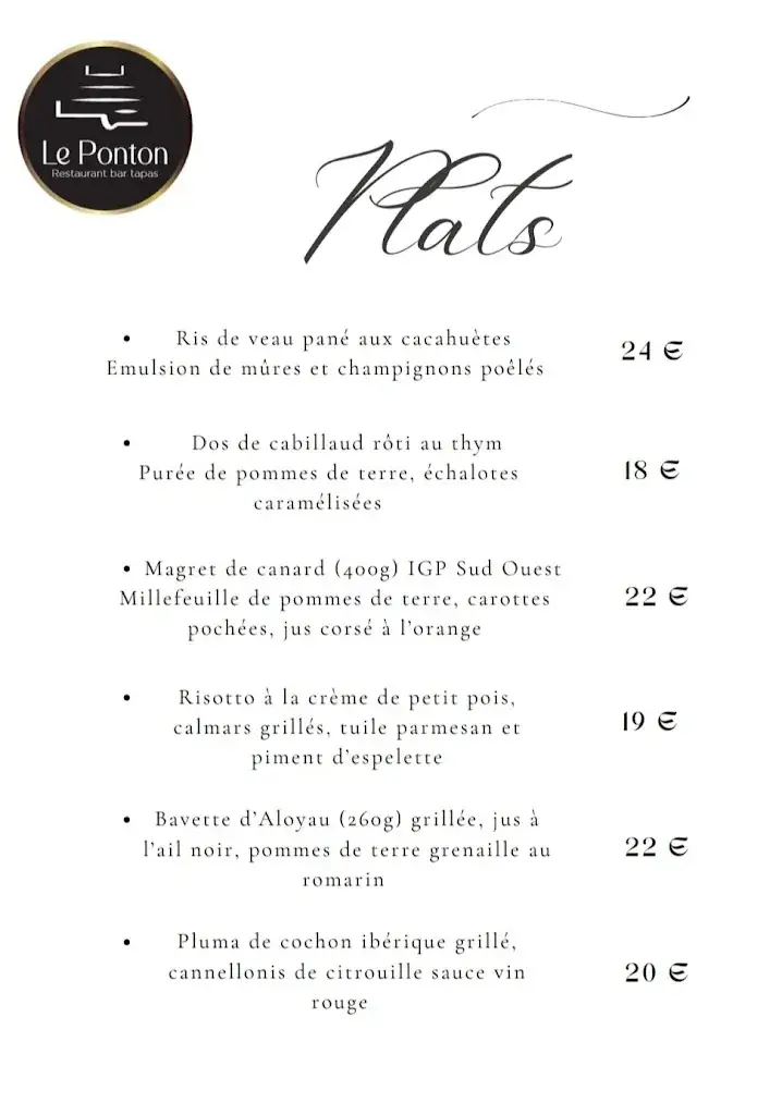 Menu_Le Ponton_Fronsac_imagen_4