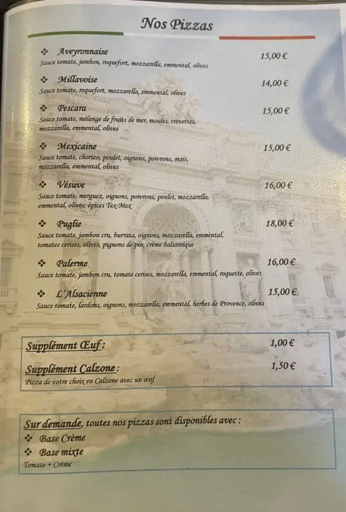 Menu_Restaurant Italien Pizzeria La Dolce Vita_Fumel_immagine_4
