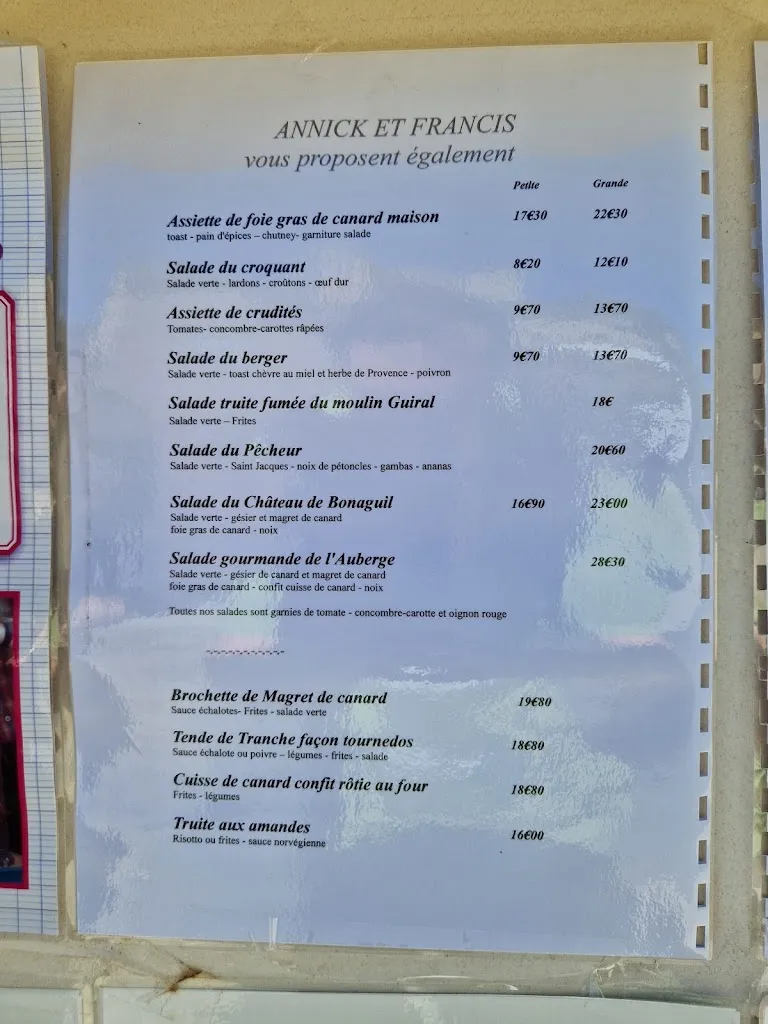 Menu_Restaurant Les bons enfants_Saint-Front-sur-Lémance_immagine_1