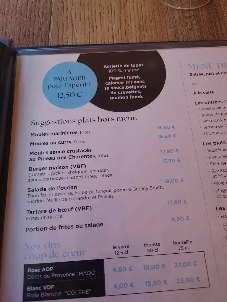 Menu_L'Océan_Fouras_image_1