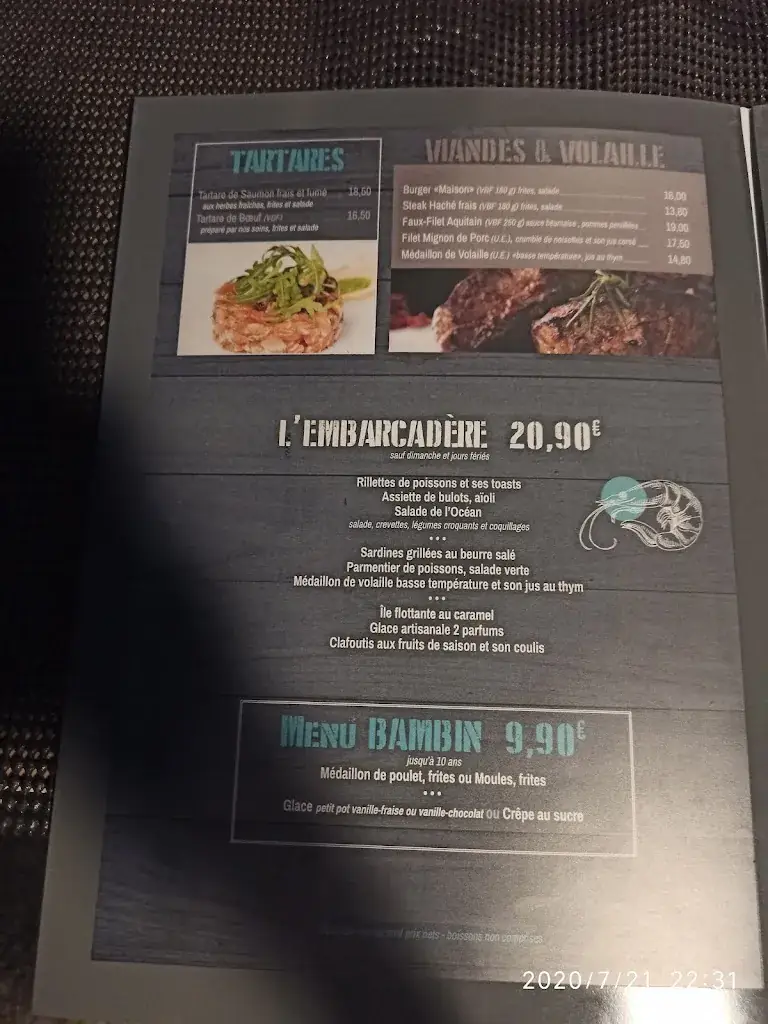 Menu_L'Océan_Fouras_image_4