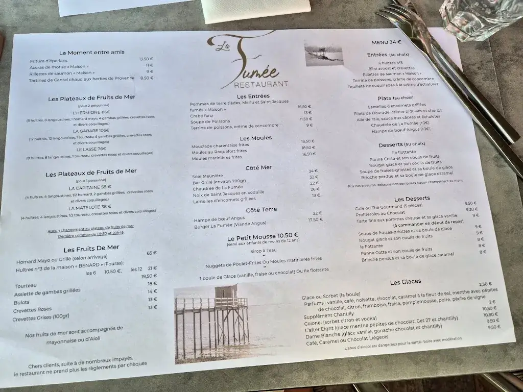 Menu_Restaurant La Fumée_Fouras_image_3