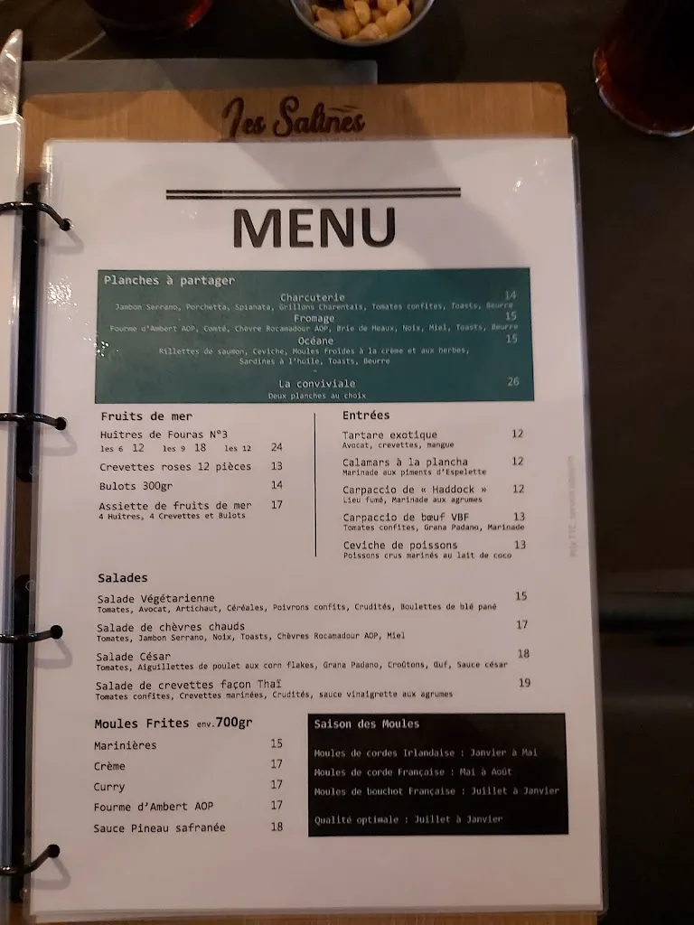 Menu_Les Salines_Fouras_image_1