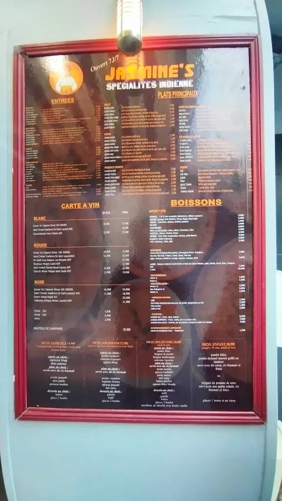 Menu_Jasmine's restaurant_Issoire_image_4