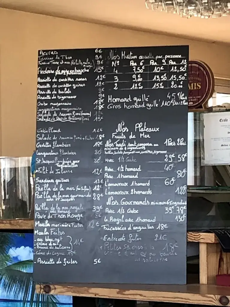 Menu_Les Viviers De Nadège_Fouras_image_1