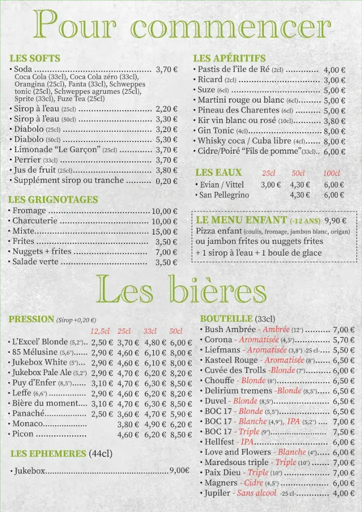 Menu_L'Excelsior Original Fouras_Fouras_image_3