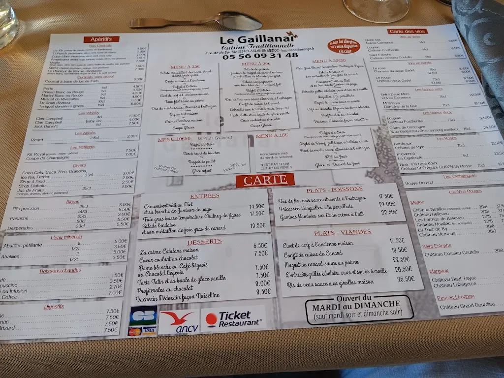 Menu_Le Gaillanai_Gaillan-en-Médoc_image_4