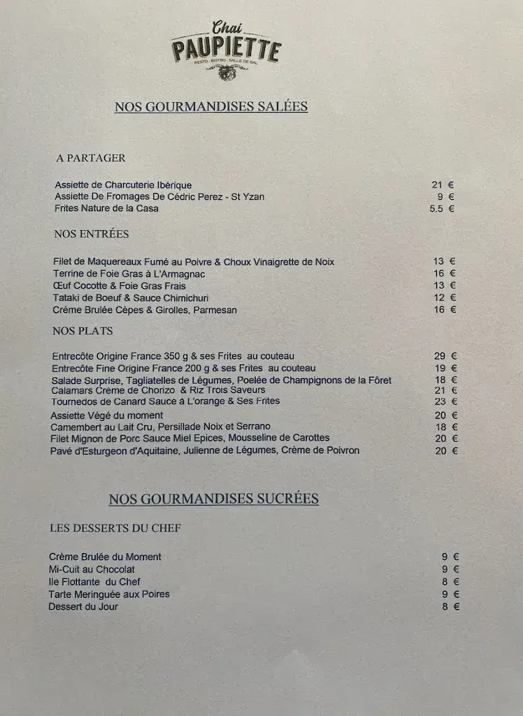 Menu_Chai Paupiette_Gaillan-en-Médoc_image_1