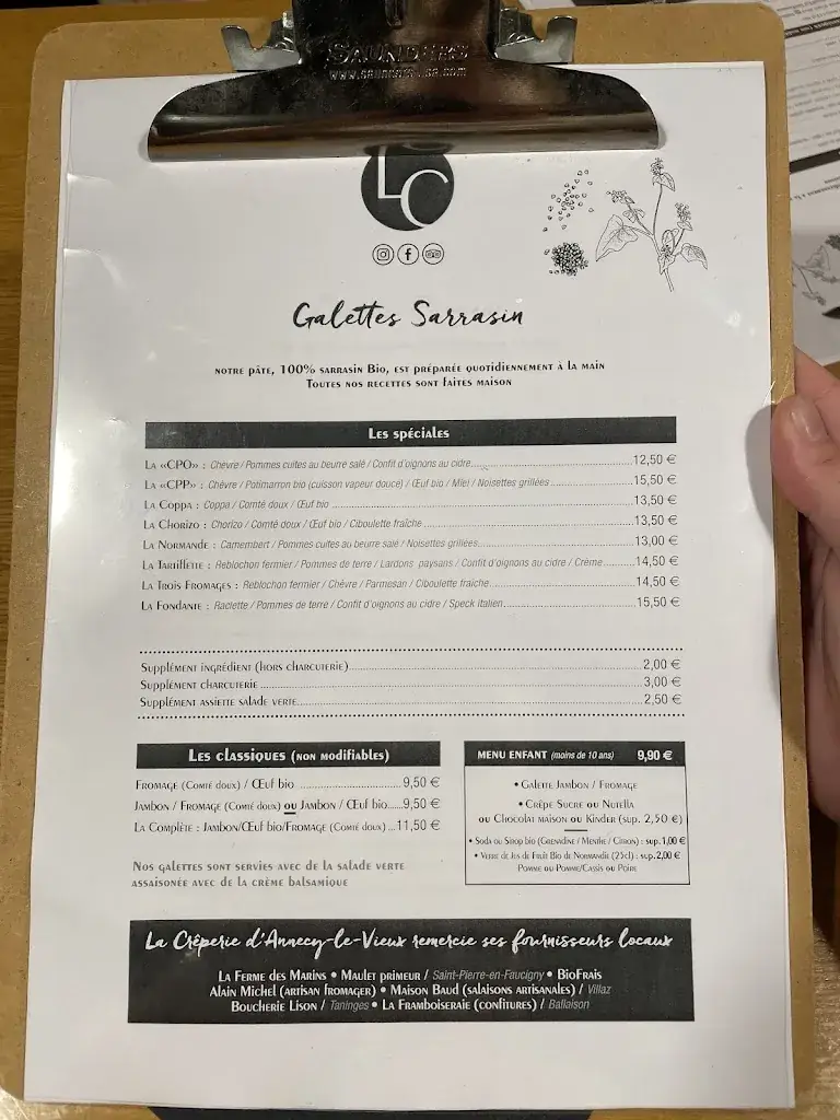 Menu_La Crêperie d'Annecy-le-vieux_Annecy_image_3