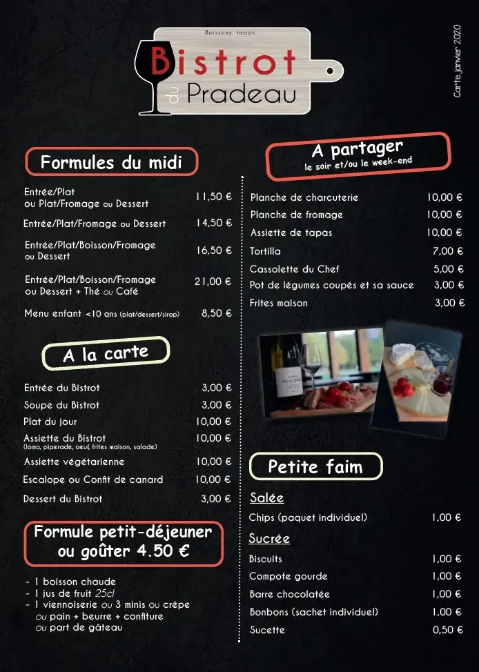 Menu_Bistrot du Pradeau_Gelos_image_2