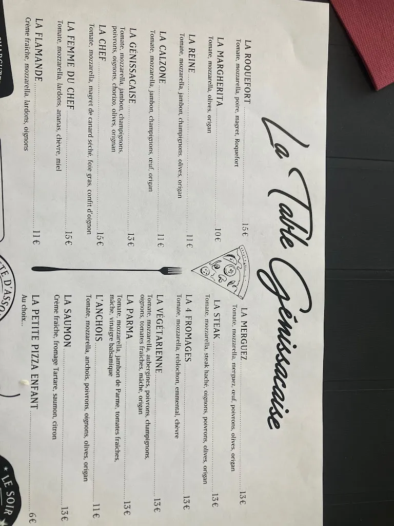 Menu_La Table Génissacaise_Génissac_image_1