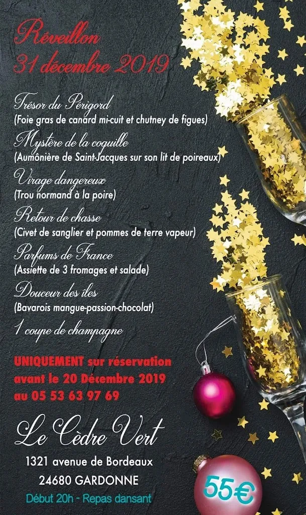 Menu_Le Cedre Vert - Bar Restaurant_Gardonne_image_2