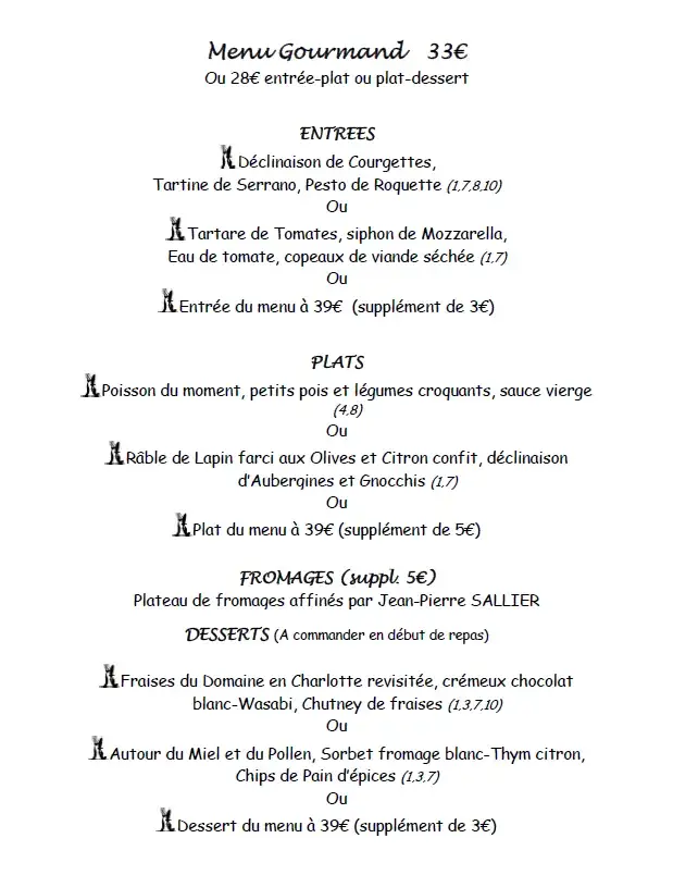 Menu_Le Domaine du Seudre_Saint-Germain-du-Seudre_image_1