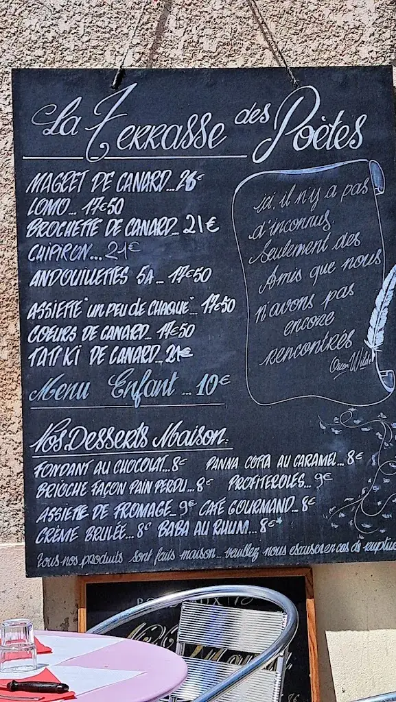 Menu_La Terrasse des Poètes_Gradignan_image_1