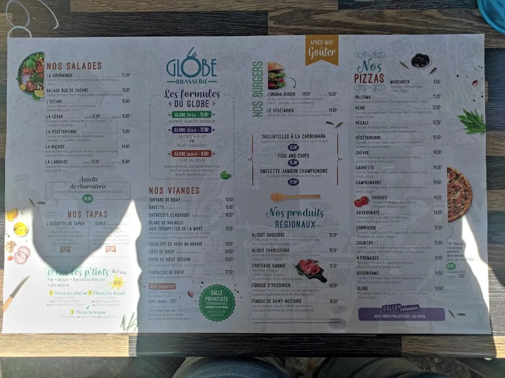 Menu_Brasserie le Globe_Issoire_immagine_3