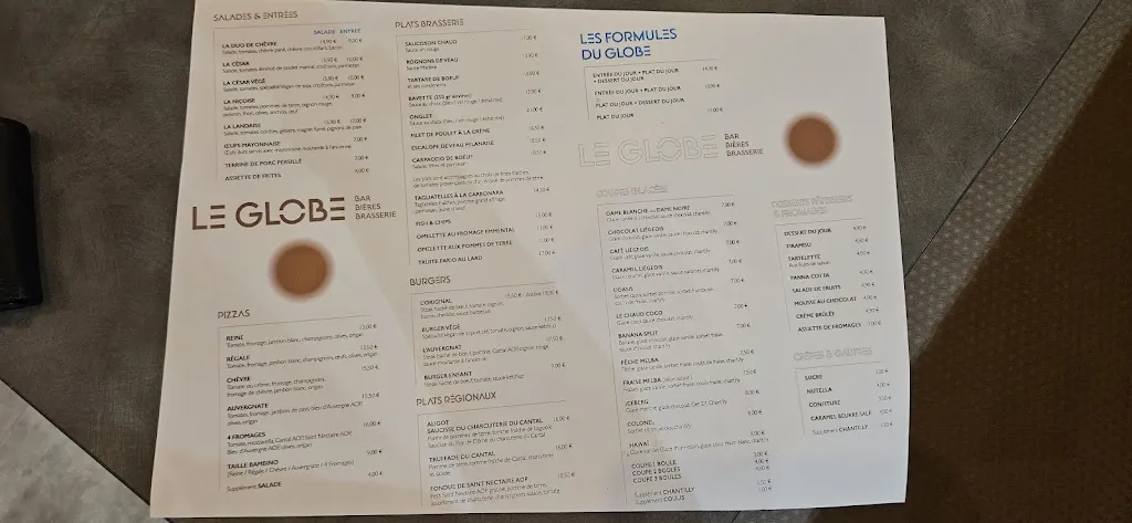 Menu_Brasserie le Globe_Issoire_immagine_4