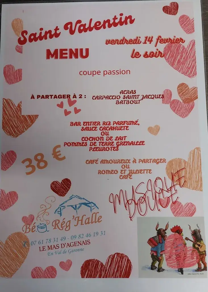 Menu_Béa Rég'Halle restaurant brasserie_Mas-d'Agenais_image_1