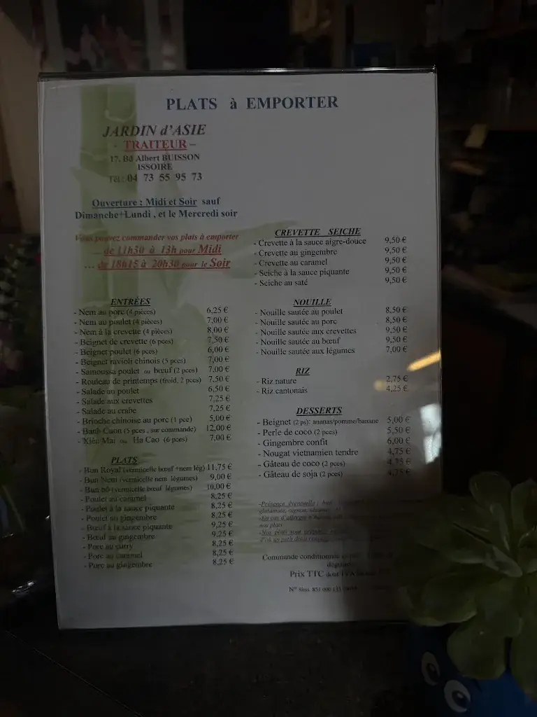 Menu_Le Jardin D'asie_Issoire_image_1
