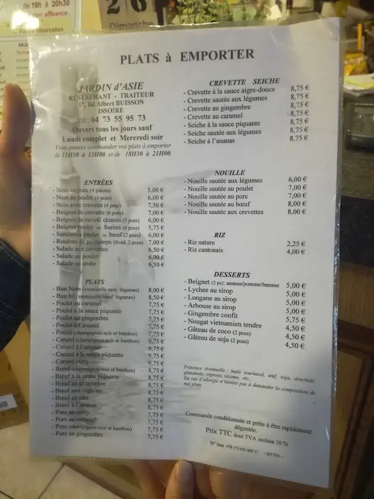 Menu_Le Jardin D'asie_Issoire_image_2