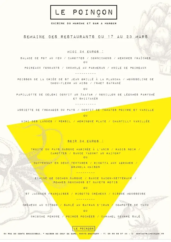Menu_Restaurant Le Poinçon_Guéthary_image_1