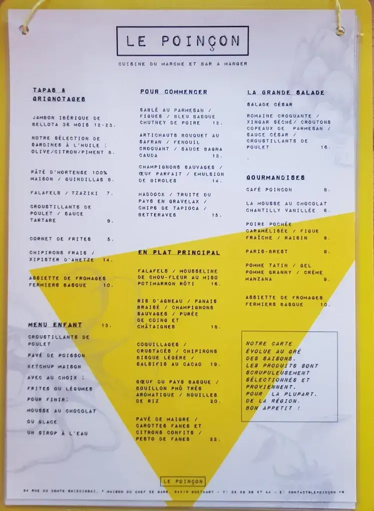 Menu_Restaurant Le Poinçon_Guéthary_image_2