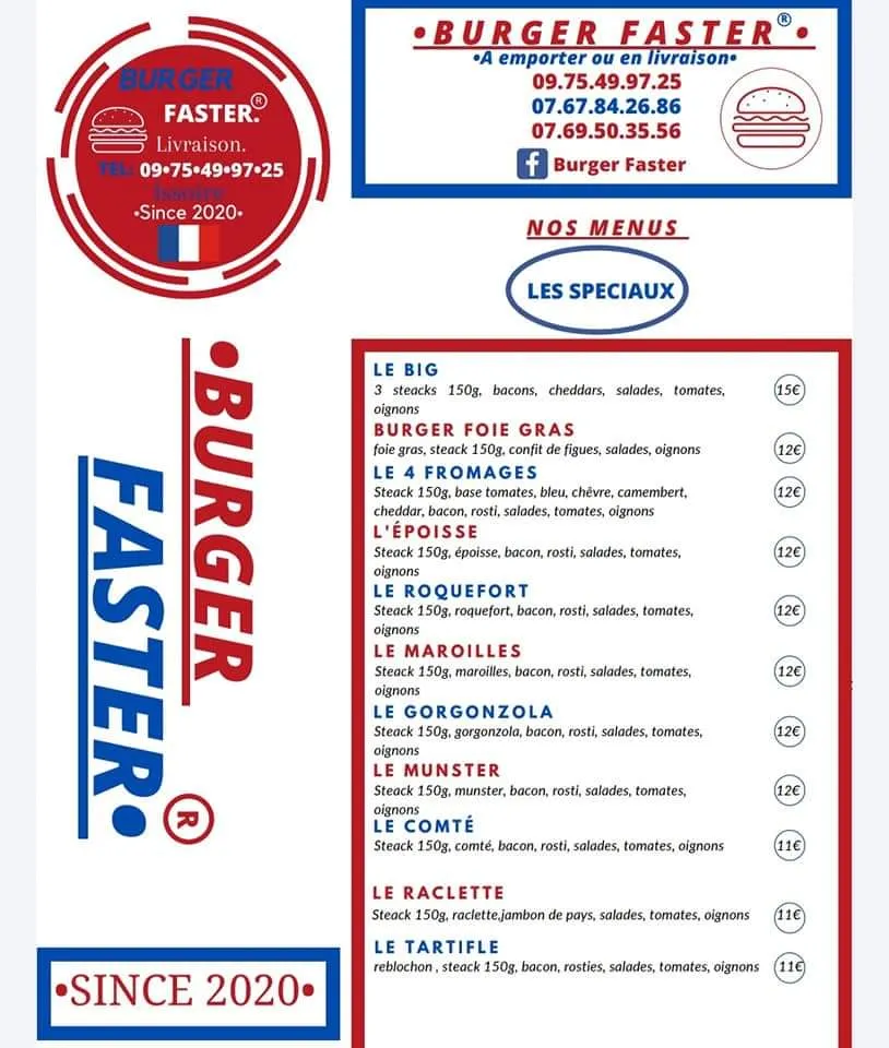 Menu_Burger Faster Issoire_Issoire_image_2