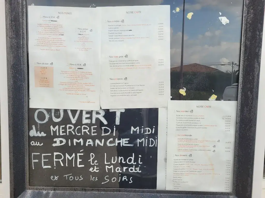 Menu_Restaurant Chez Simone_Bénesse-lès-Dax_immagine_4