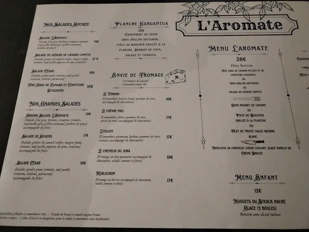 Menu_L'Aromate_Hiersac_immagine_4