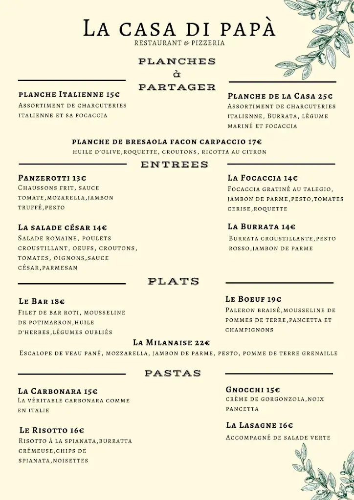 La casa di papa restaurant in Hinx