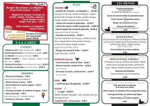 Menu_L'Estanquet deu guit (Ferme Moulié)_Brassempouy_image_2