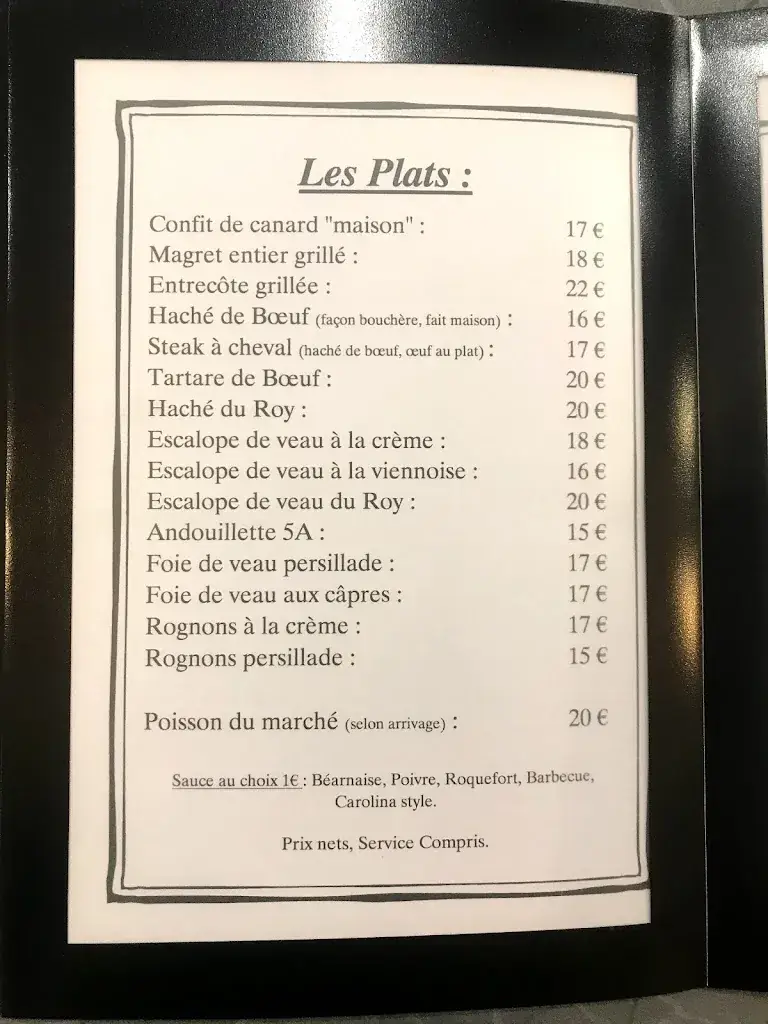 Menu_Le Roy'home Restaurant_Idron_image_2