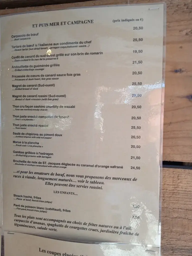 Menu_Le Nautique_Hourtin_image_1