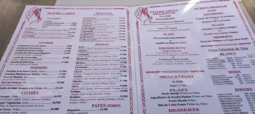 Menu_La Brasserie du Port_Hourtin_image_1