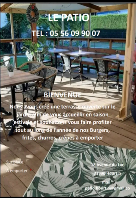 LE PATIO à Hourtin restaurante en Hourtin