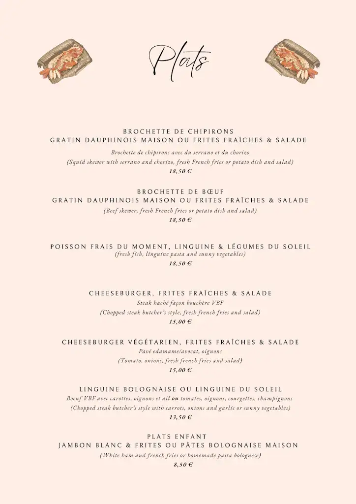 Menu_Restaurant La Paillote des Ourmes, Hourtin_Hourtin_image_1