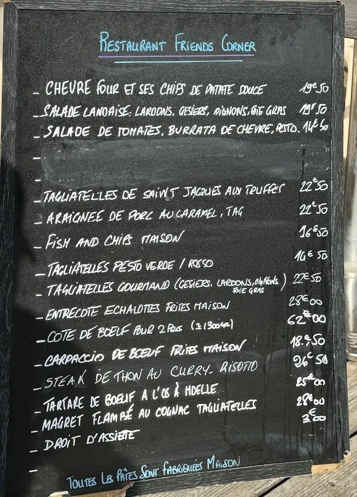 Menu_Restaurant Friends Corner_Hourtin_image_1