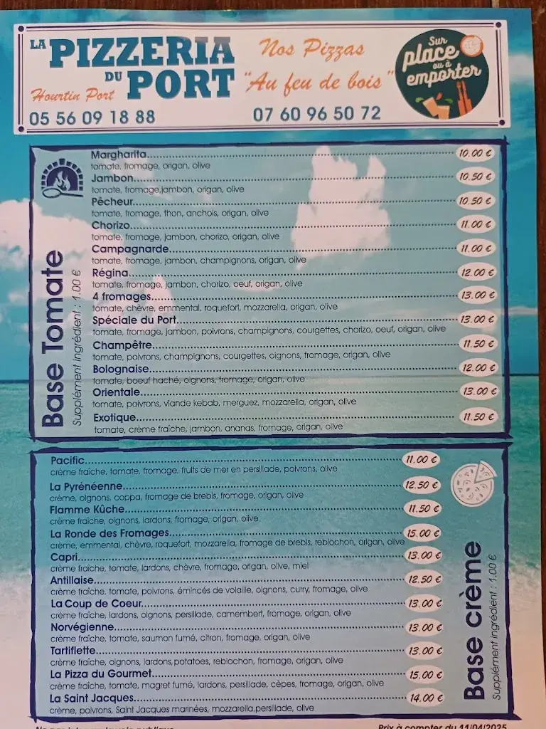 Menu_Pizzeria du Port Hourtin_Hourtin_image_4