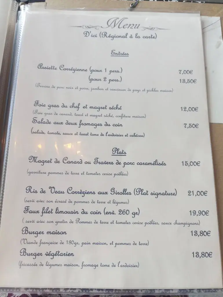 Menu_Relais de Juillac_Juillac_image_1