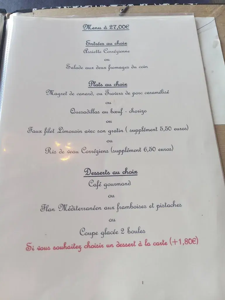 Menu_Relais de Juillac_Juillac_image_2