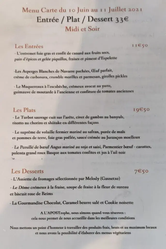 Menu_BAR RESTAURANT L'APOSTROPHE_Hendaye_image_3