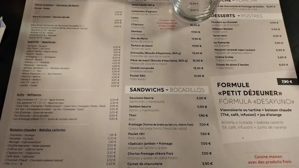 Menu_Le cafe ole_Hendaye_image_2