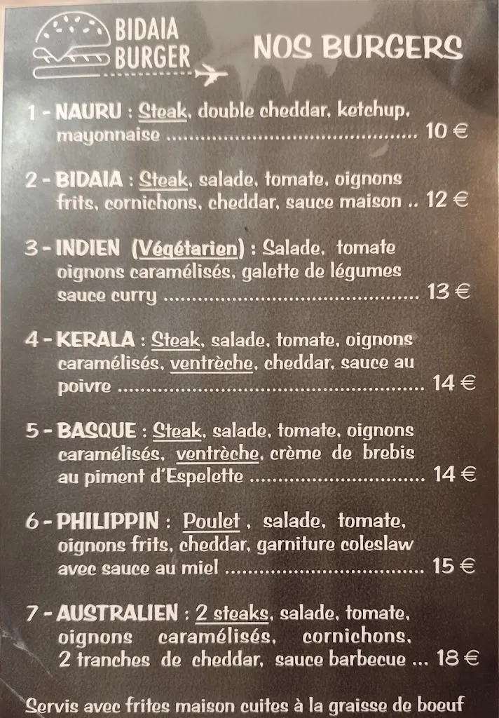 Menu_Bidaia Burger_Hendaye_image_3