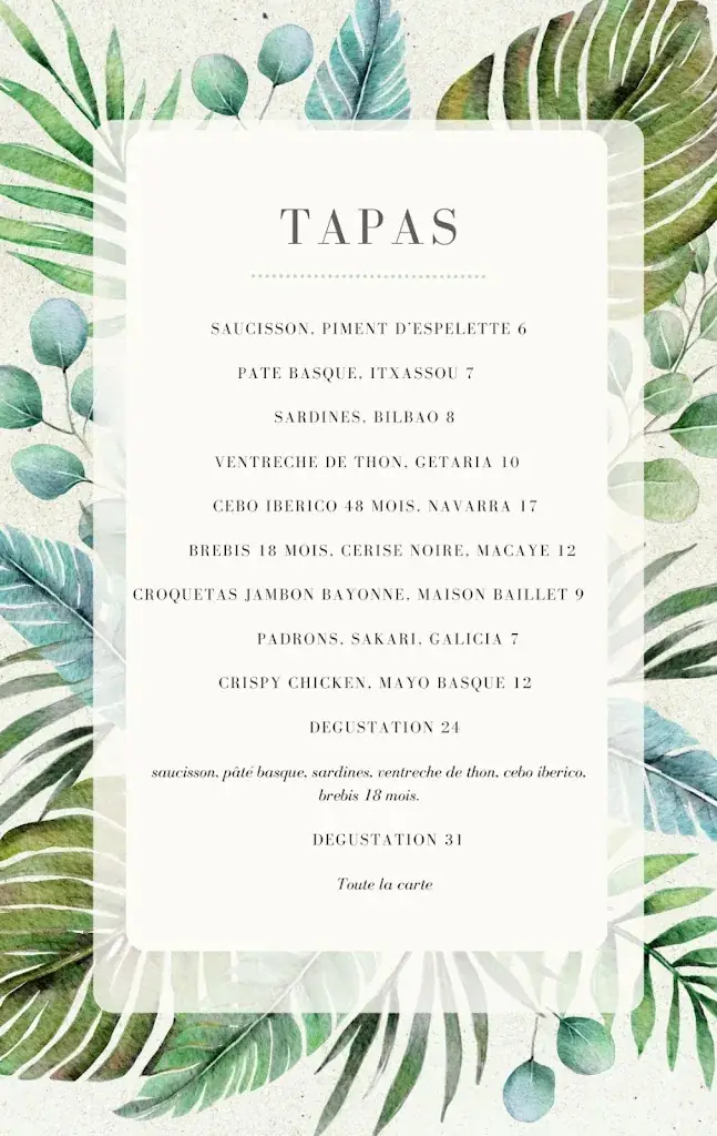 Menu_Muxu Hendaye_Hendaye_image_2