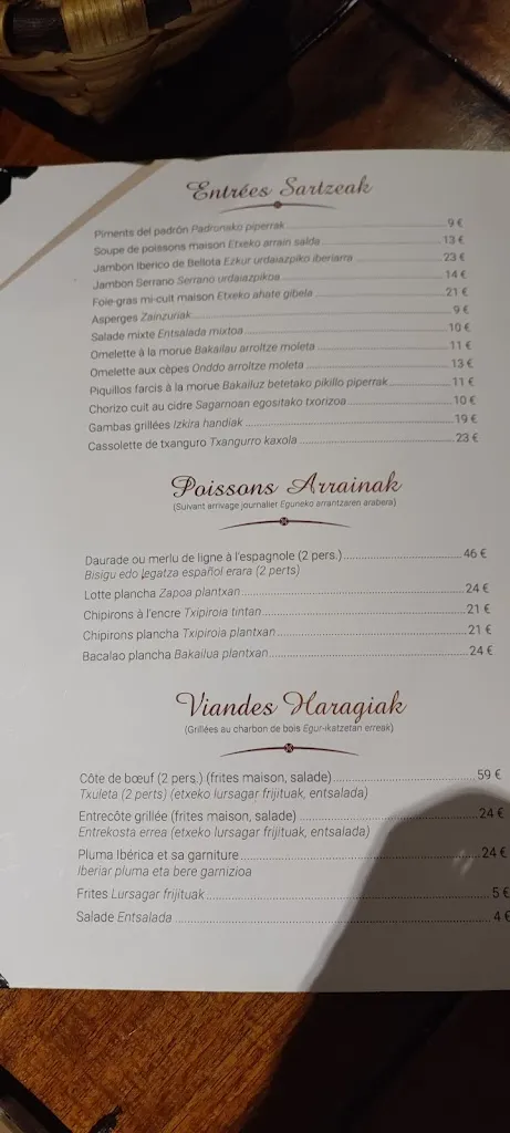 Menu_Arroenia - cuisine Basque_Urrugne_image_4
