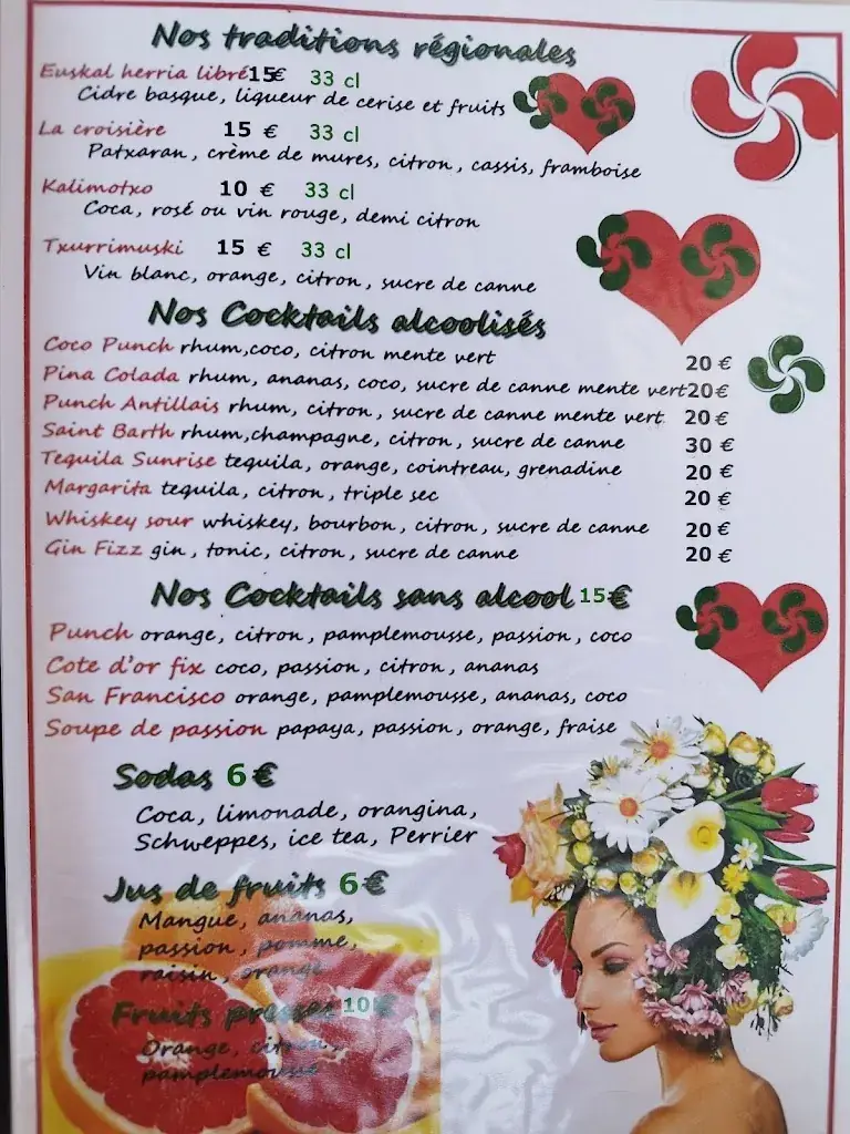 Menu_La Croisière chez Patxi_Hendaye_image_1