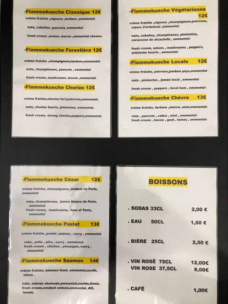 Menu_LE FLAMMEKUECHE_Hendaye_image_1