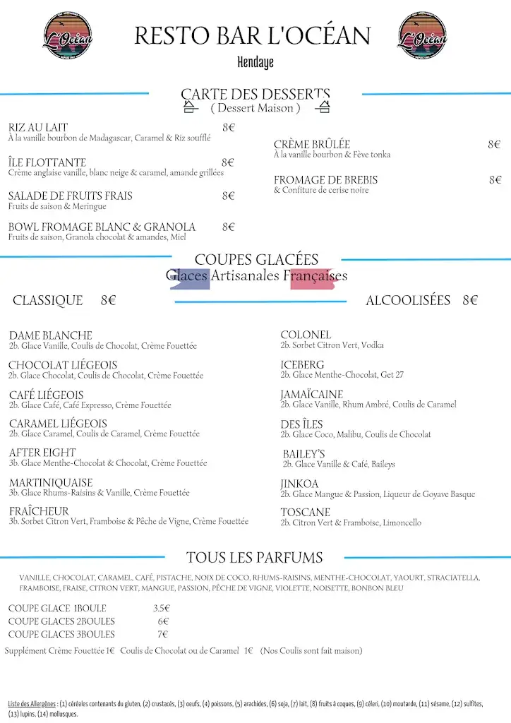 Menu_Resto Bar l'océan_Hendaye_image_3