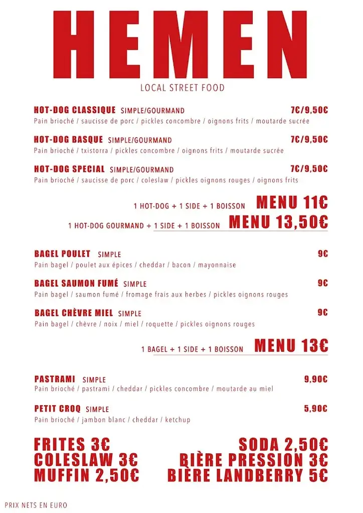 Menu_Hemen Local Street Food_Hendaye_image_1