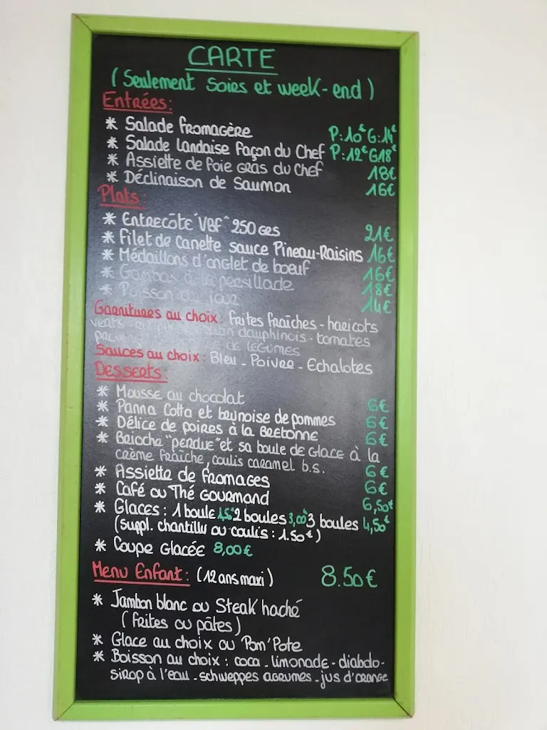 Menu_Bistrot de la Poste (Le)_Jonzac_imagen_2